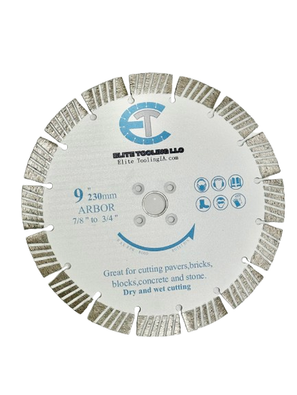 9" Stone Block and Concrete Blade
